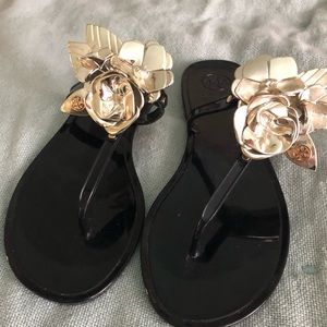 Rare Tory Burch Flower Sandals size 8